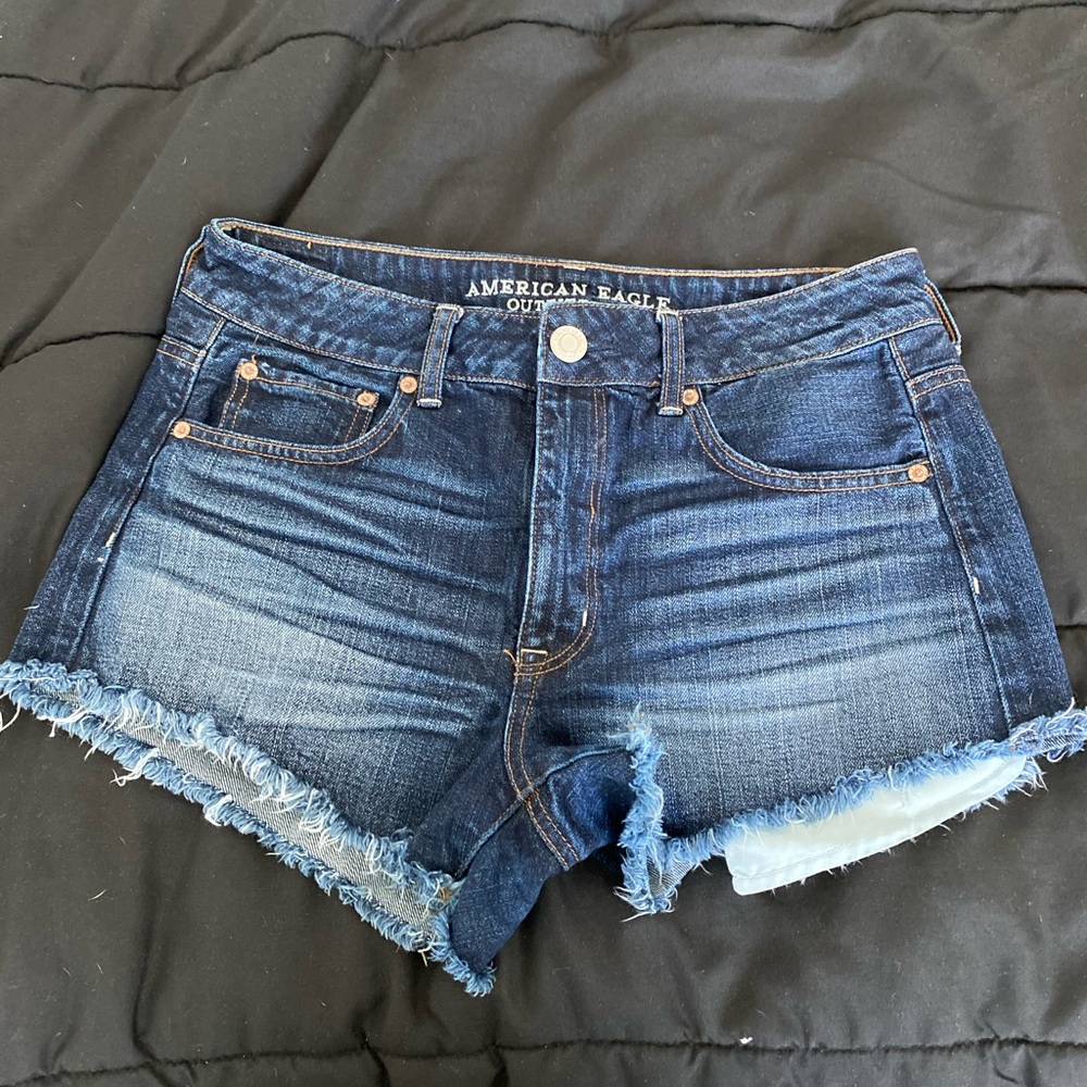 High rise stretch shorts